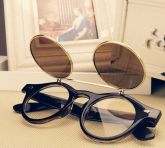 Óculos Vintage 2 Lentes Marrom - FRETE GRATIS