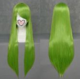 Peruca Verde Lisa 100cm - FRETE GRATIS